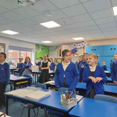 We love learning our times tables using Super Movers