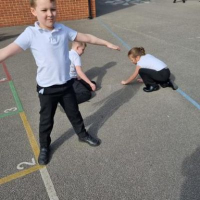 As scientists, we took our learning outside and investigated how shadows are formed.
