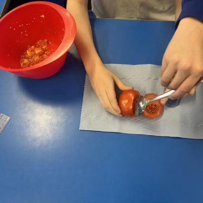 We learned about process of mummification and we mummified tomatoes!