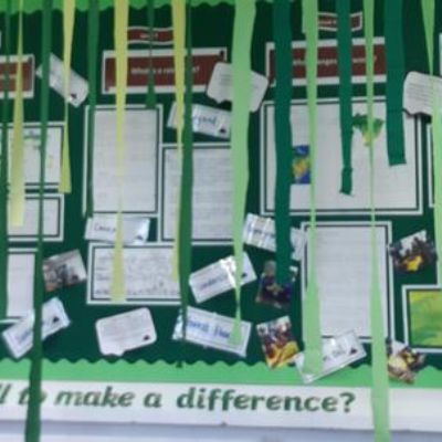 Our fantastic learning journey from our Autumn enquiry - Am I too small to make a difference? Some great art work, aspirational writing and lots of geographical knowledge and skills on display!