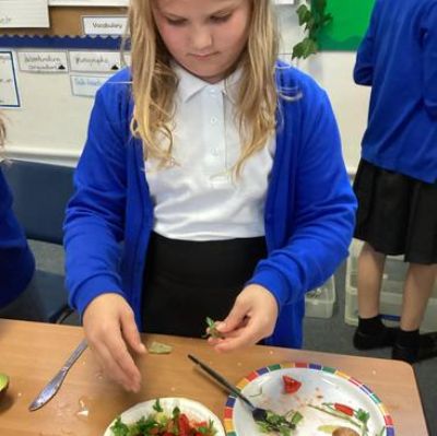 We prepared a healthy meal.