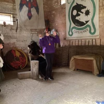 We learnt about the Anglo Saxons and Vikings at Perlethorpe.