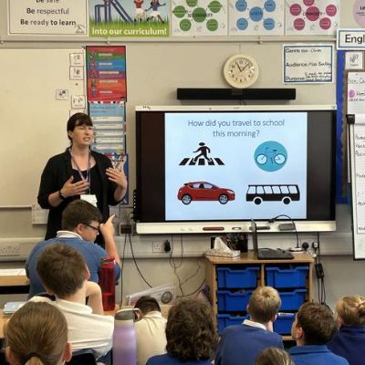 In PSHE, Mrs Dobson from Derbyshire Road Safety came in to talk to use about safe journeys as we get ready to move to our secondary schools in September