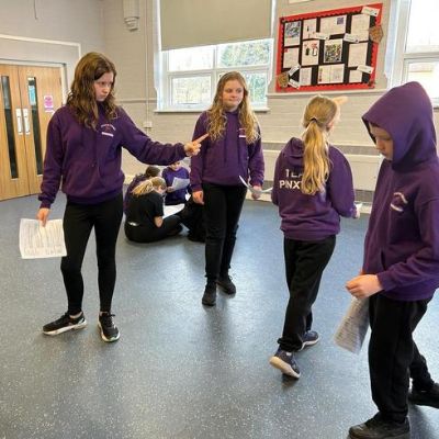 As part of our hook into our new unit of writing, in groups we performed part of the play Oliver