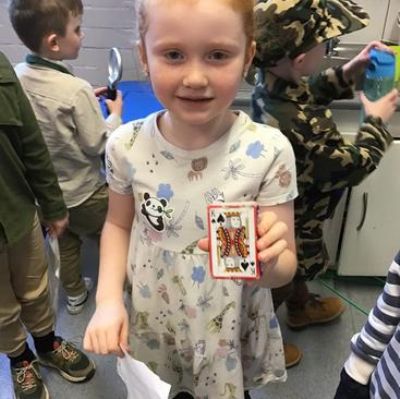 We had a great hook day, dressing up as explorers to find artefacts!