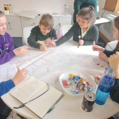 Our Head Boy and Girl visited the Flying High Trust HQ, to work with other schools in the Trust at the Children's Parliament. They are working on launching the new Trust Values