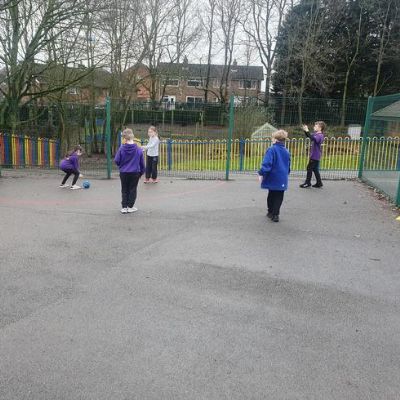In PE, Y3 have been learning the skills of handball. Both classes showed their skills by having a mini tournament